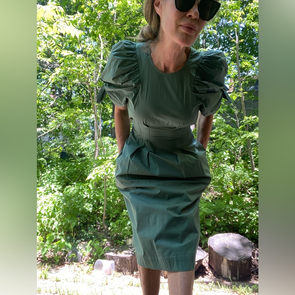 SEA Clover Puff Sleeve Dress Sz 0(xs) - Picture 7 of 10